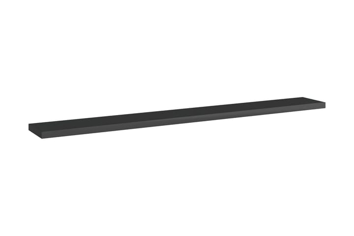 Hylleplater 8 stk høyglans svart 80x10x1,5 cm sponplate - Svart - Oppbevaring - Garderober & garderobesystem - Garderobeinnredning - Hylleplan til garderobe