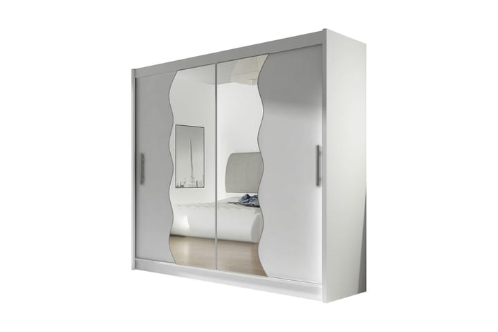 Garderobe Bega 180x57x215 cm - Hvit - Oppbevaring - Garderober & garderobesystem