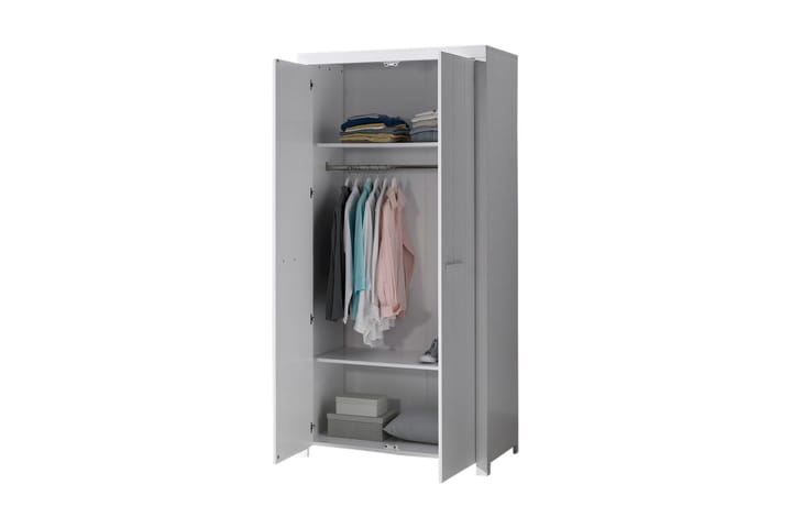 Garderobe Firros 2 Dører - Hvit - Oppbevaring - Garderober & garderobesystem