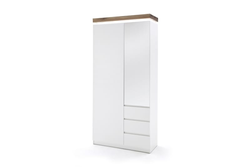 Garderobe Flippo - Hvit|Tre|Natur - Oppbevaring - Oppbevaringsmøbler - Sideboard & skjenk