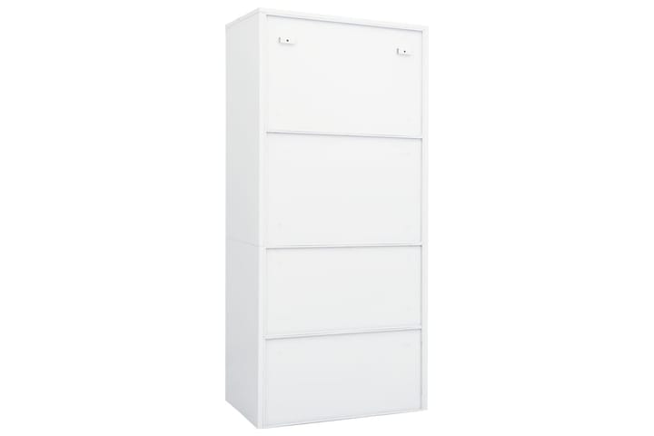 Garderobe hvit 80x50x180 cm stål - Hvit - Oppbevaring - Garderober & garderobesystem