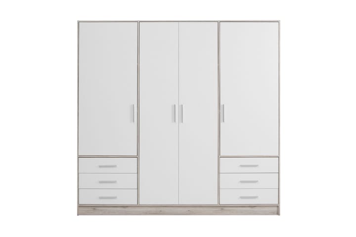 Garderobe Lyoth 207 cm - Brun|Hvit - Oppbevaring - Garderober & garderobesystem
