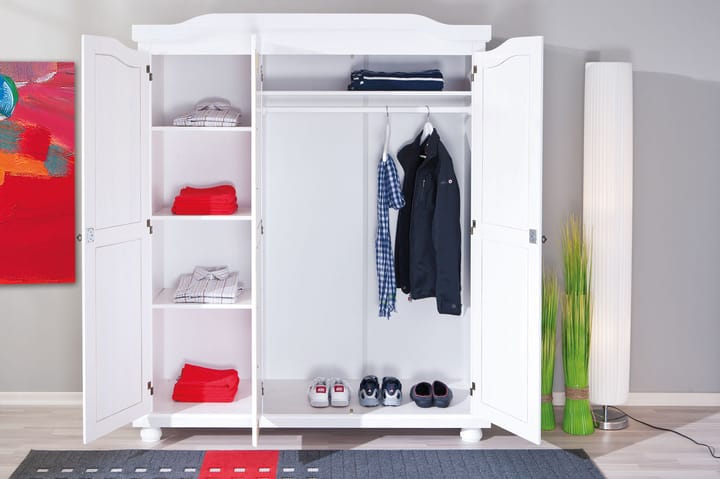 Garderobe Toulouse 150 cm - Hvit - Oppbevaring - Garderober & garderobesystem