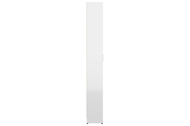 Garderobeskap høyglans hvit 55x25x189 cm sponplate - Hvit - Oppbevaring - Garderober & garderobesystem