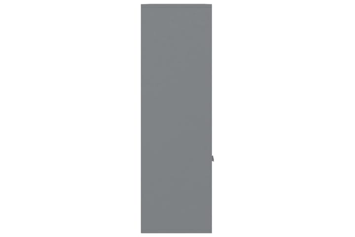 Bokhylle grå 98x30x98 cm sponplate - Grå - Oppbevaring - Hylle - Bokhylle