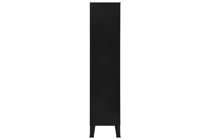Bokhylle industriell svart 90x40x180 cm stål - Oppbevaring - Hylle - Bokhylle