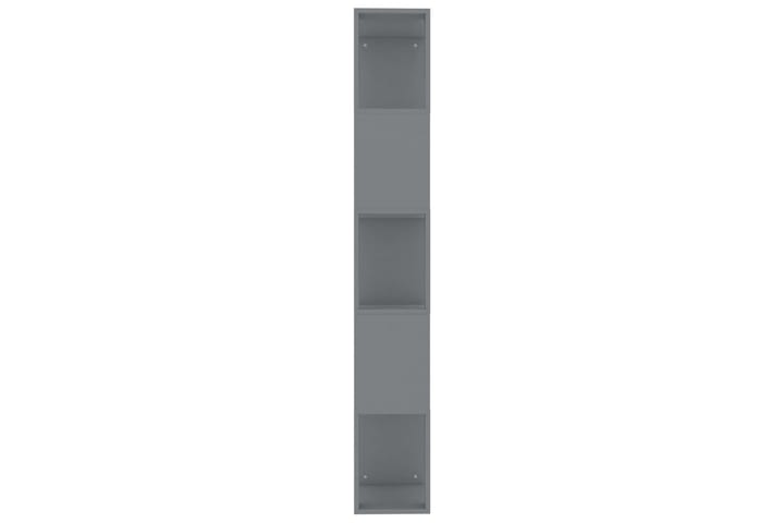 Bokhylle/Romdeler grå 45x24x159 cm sponplate - Grå - Oppbevaring - Hylle - Bokhylle