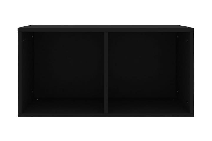 Oppbevaringsboks LP svart 71x34x36 cm sponplate - Svart - Oppbevaring - Hylle - Bokhylle