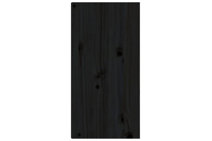 Veggskap svart 30x30x60 cm heltre furu - Svart - Oppbevaring - Hylle - Vegghylle