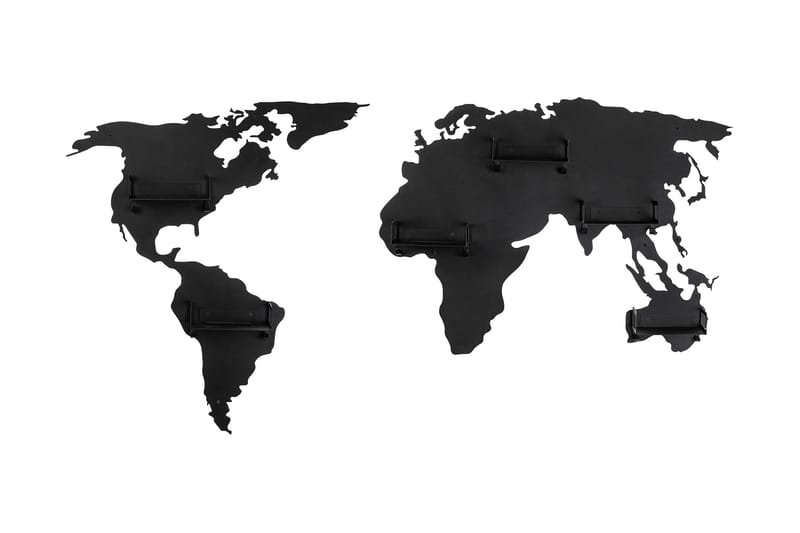 Kleskrok World Map - Svart - Oppbevaring - Kles oppbevaring - Kleshengere & knaggrekker - Knagger