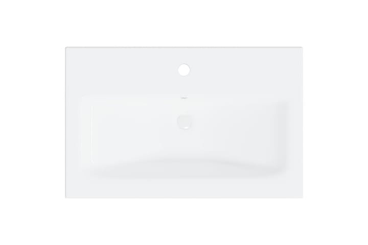 Baderomsmøbelsett høyglans hvit sponplate - Hvit - Oppbevaring - Oppbevaring til baderom - Komplette møbelpakker