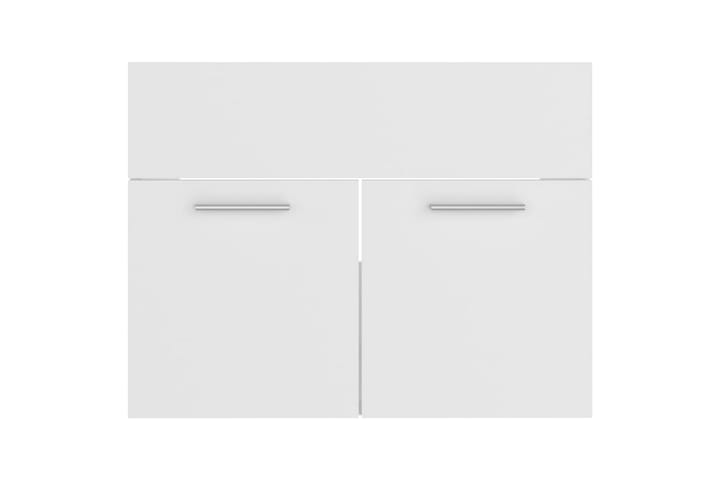 Baderomsmøbelsett hvit sponplate - Oppbevaring - Oppbevaring til baderom - Komplette møbelpakker