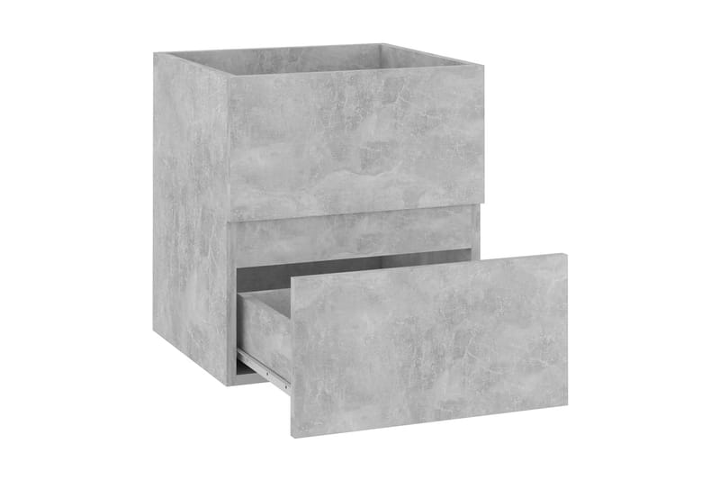 Servantskap betonggrå 41x38,5x45 cm sponplate - Grå - Oppbevaring - Oppbevaring til baderom - Servantskap & kommode