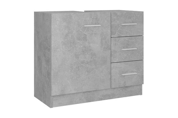 Servantskap betonggrå 63x30x54 cm sponplate - Grå - Oppbevaring - Oppbevaring til baderom - Servantskap & kommode