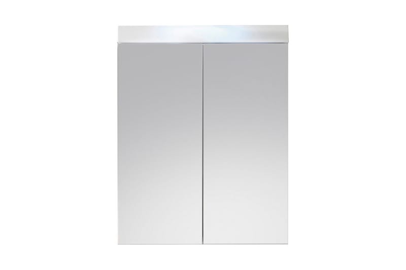 Speilskap Amanda 60 cm - Hvit|Hvit Høyglans - Oppbevaring - Oppbevaring til baderom - Speilskap