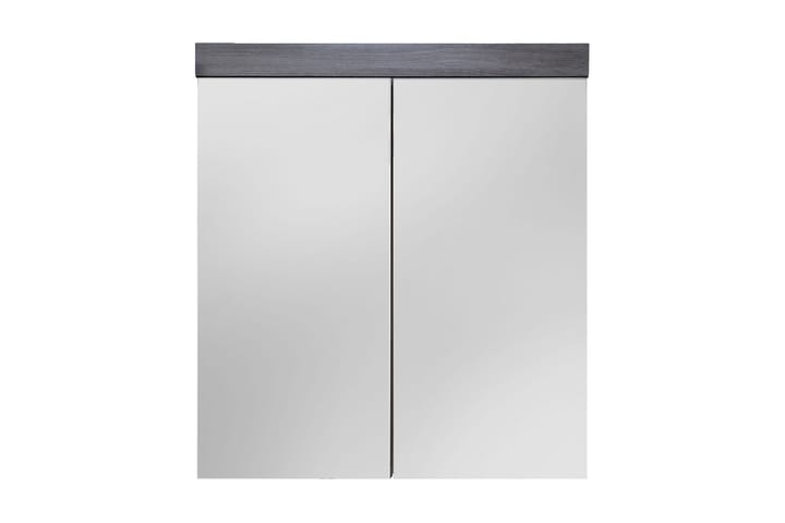 Speilskap Aya 72 cm - Sølvgrå|Hvit - Oppbevaring - Oppbevaring til baderom - Servantskap & kommode