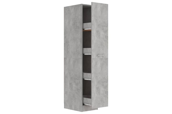 Apotekskap betonggrå 30x42,5x150 cm sponplater - Grå - Oppbevaring - Oppbevaring til baderom - Baderomsskap