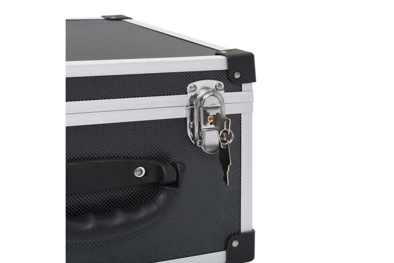 CD-koffert for 40 CD-er aluminium ABS svart - Oppbevaring - Oppbevaring til småting - Oppbevaringskasse