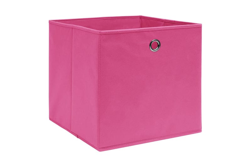 Oppbevaringsbokser 10 stk ikke-vevet stoff 28x28x28 cm rosa - Rosa - Oppbevaring - Oppbevaring til småting - Oppbevaringskasse