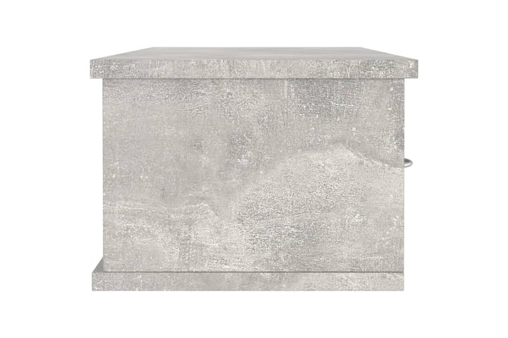 Veggskuff betonggrå 90x26x18,5 cm sponplate - Grå - Oppbevaring - Oppbevaring til småting - Vegghengt oppbevaring
