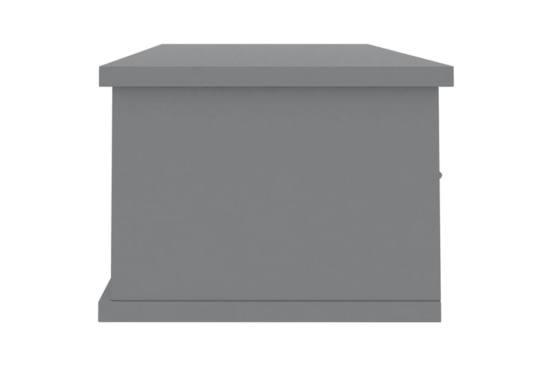 Veggskuff grå 90x26x18,5 cm sponplate - Grå - Oppbevaring - Oppbevaring til småting - Vegghengt oppbevaring