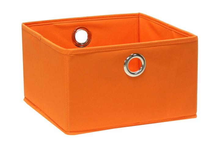 Boks Sammenleggbar 30x30xH17cm - Oransje - Oppbevaring - Oppbevaring til småting - Oppbevaringseske