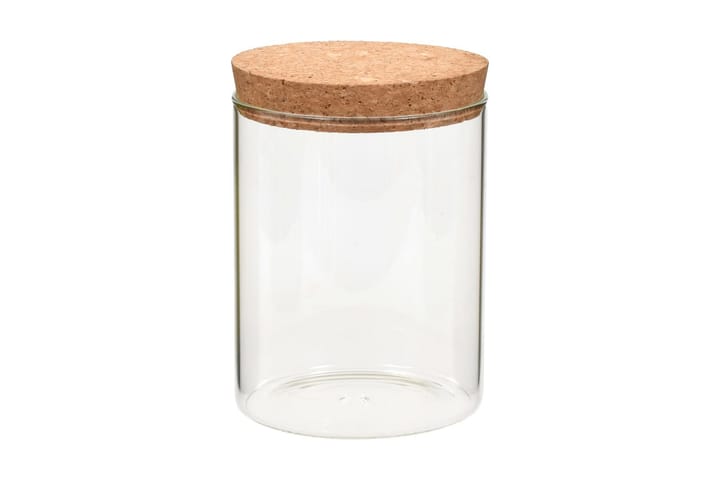 Glasskrukker med kork 6 stk 650 ml - Oppbevaring - Oppbevaring til småting - Oppbevaringsboks
