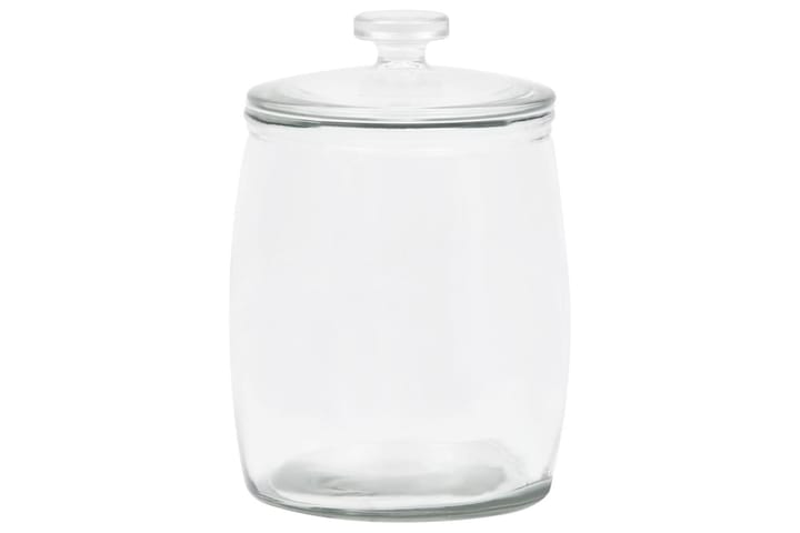 Glasskrukker med lokk 2 stk 8000 ml - Gjennomsiktig - Servering & borddekking - Kjøkkenprodukter - Bokser & syltetøyglass