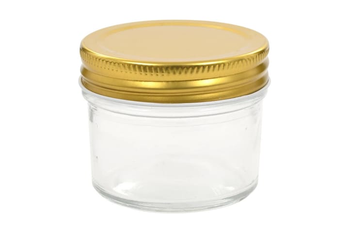 Syltetøyglass med gult lokk 96 stk 110 ml - Oppbevaring - Oppbevaring til småting