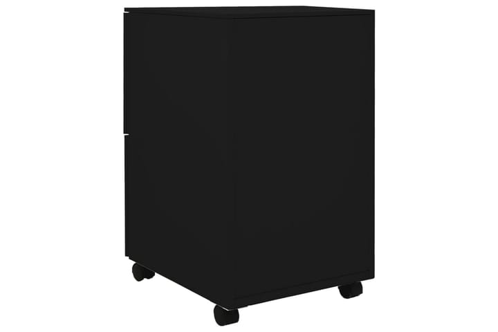 Mobilt arkivskap svart 39x45x67 cm stål - Svart - Oppbevaring - Oppbevaringsmøbler - Kommode - Skuffeseksjon
