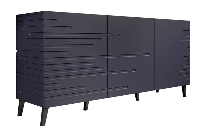 Kommode Demjen 40x155 cm - Marineblå/Svart - Oppbevaring - Oppbevaringsmøbler - Sideboard & skjenk
