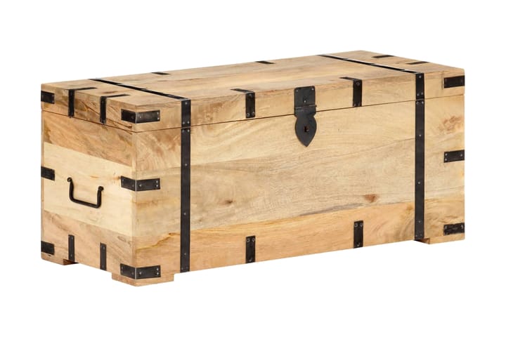 Kiste 90x40x40 cm heltre mango - Brun - Oppbevaring - Oppbevaringsmøbler - Oppbevaringskiste & sengekiste