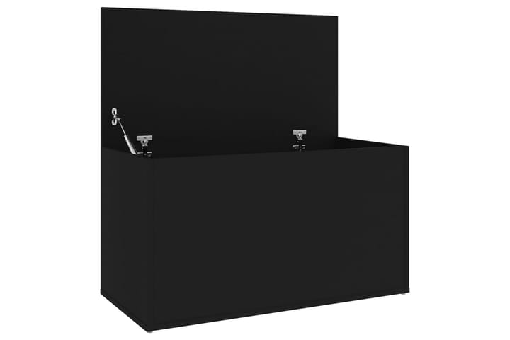 Oppbevaringskiste svart 84x42x46 cm sponplate - Svart - Oppbevaring - Oppbevaringsmøbler - Oppbevaringskiste & sengekiste