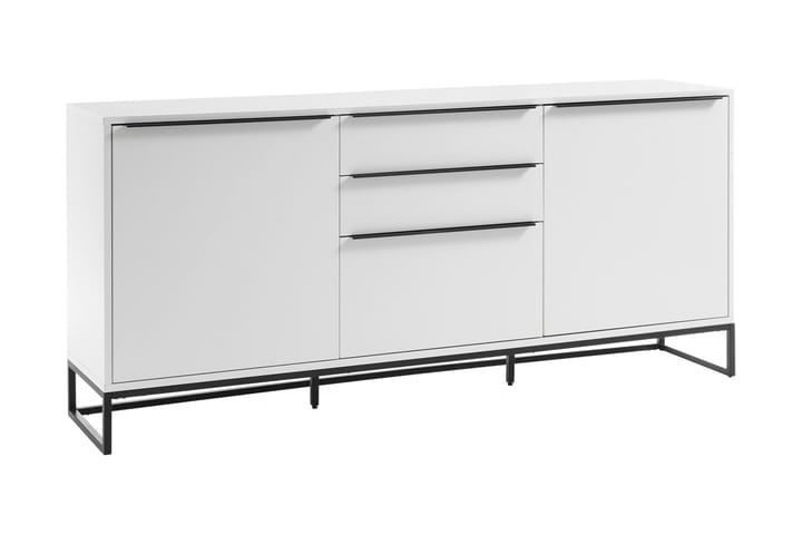 Avlastningsbord Nieco 184 cm - Hvit | Svart - Oppbevaring - Oppbevaringsmøbler - Sideboard & skjenk