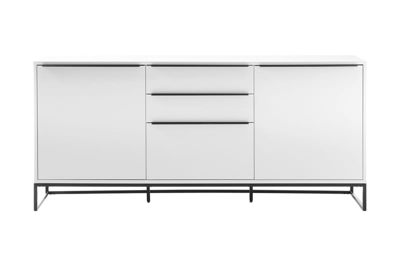 Avlastningsbord Nieco 184 cm - Hvit | Svart - Oppbevaring - Oppbevaringsmøbler - Sideboard & skjenk
