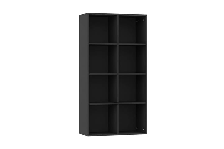 Bokhylle/skjenk svart 66x30x130 cm sponplate - Oppbevaring - Oppbevaringsmøbler - Sideboard & skjenk