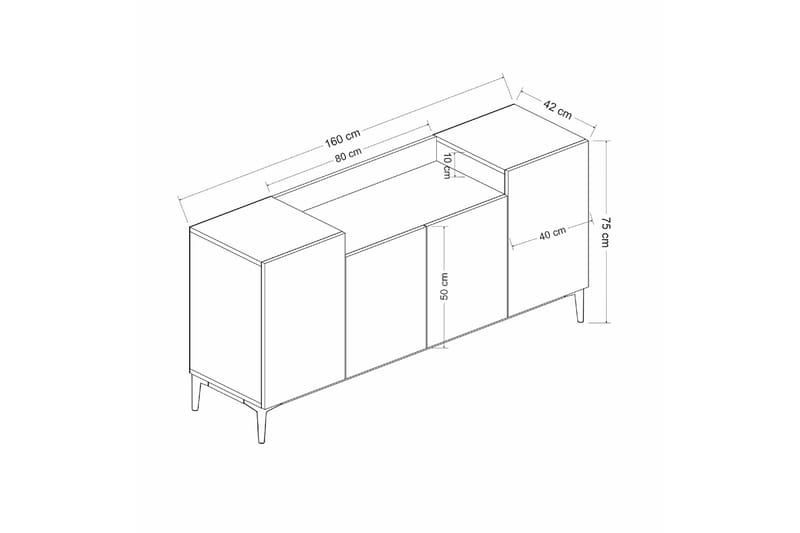 Homemania Kabinett - Homemania - Oppbevaring - Oppbevaringsmøbler - Sideboard & skjenk