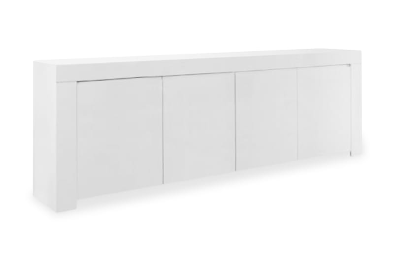 Sideboard Salerno 210 cm 4 Dører - Hvit Høyglans - Belysning - Innendørsbelysning & Lamper - Møbelbelysning & integrert belysning - Skapbelysning & Benkbelysning