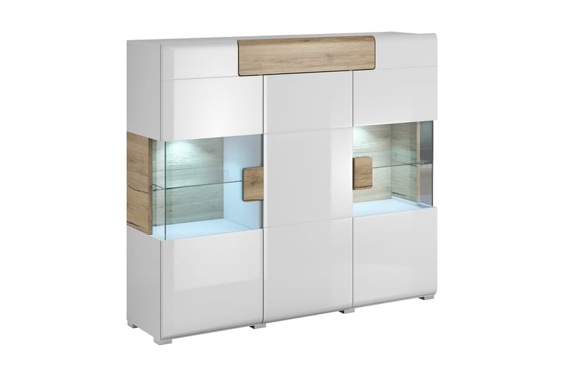 Skjenk Aureas - Tre | Hvit - Oppbevaring - Oppbevaringsmøbler - Sideboard & skjenk