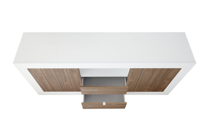 Skjenk Calpino 184 cm - Hvit|Tre|Natur - Oppbevaring - Oppbevaringsmøbler - Sideboard & skjenk