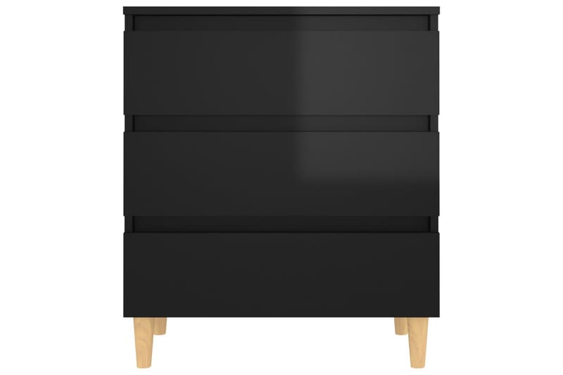 Skjenk høyglans svart 60x35x69 cm sponplate - Svart - Oppbevaring - Oppbevaringsmøbler - Sideboard & skjenk