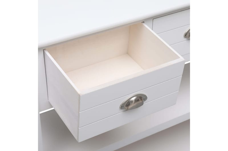 Skjenk hvit 115x30x76 cm tre - Hvit - Oppbevaring - Oppbevaringsmøbler - Sideboard & skjenk