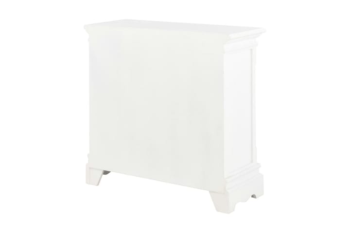 Skjenk hvit 70x28x70 cm heltre furu - Hvit - Oppbevaring - Oppbevaringsmøbler - Sideboard & skjenk