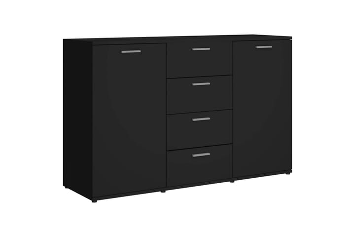 Skjenk svart 120x35,5x75 cm sponplate - Svart - Oppbevaring - Oppbevaringsmøbler - Sideboard & skjenk
