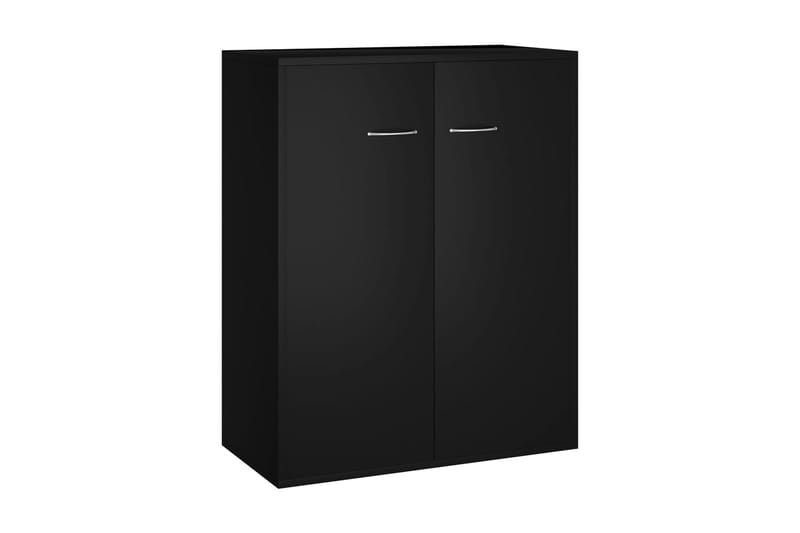 Skjenk svart 60x30x75 cm sponplate - Oppbevaring - Oppbevaringsmøbler - Sideboard & skjenk
