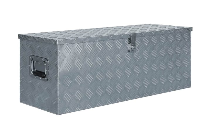 Aluminiumsboks 110,5x38,5x40 cm sølv - Sølv - Oppbevaring - Skåp - Oppbevaringsskap