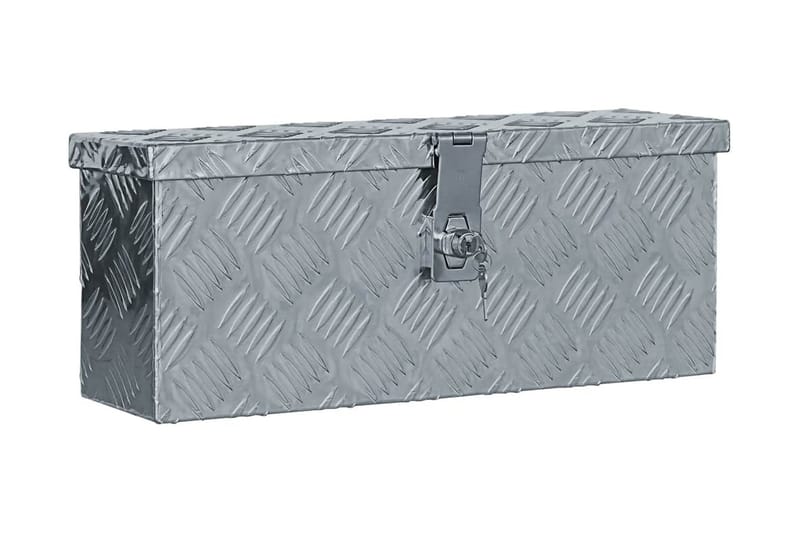 Aluminiumsboks 48,5x14x20 cm sølv - Sølv - Oppbevaring - Skåp - Oppbevaringsskap - Sikkerhetsskap - Deponeringsskap