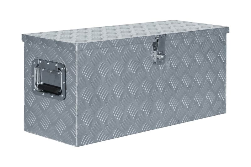 Aluminiumsboks 80x30x35 cm sølv - Sølv - Oppbevaring - Skåp - Oppbevaringsskap