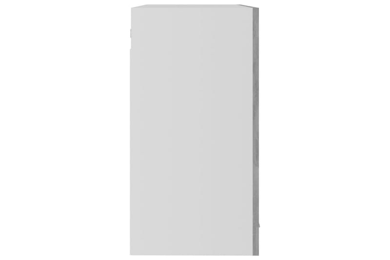 Hengende skap glass betonggrå 80x31x60 cm sponplate - Grå - Oppbevaring - Skåp - Oppbevaringsskap