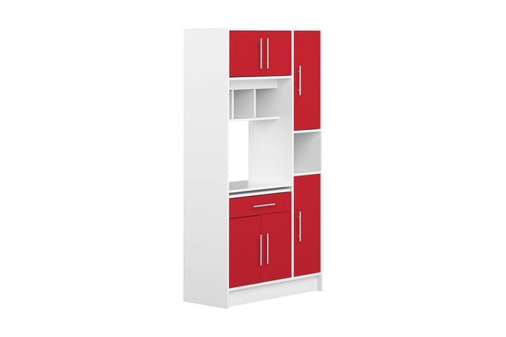 Kjøkkenenhet Osborn 91 cm - Hvit|Rød - Oppbevaring - Skåp - Oppbevaringsskap